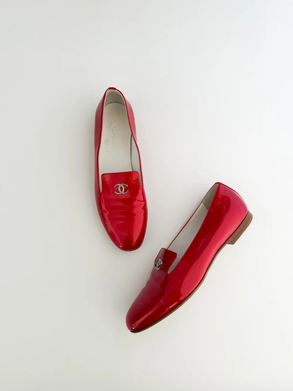 last sale CHANELローファー CHANEL Calfskin Metal CC Loafers 39 Black 1677500 | FASHIONPHILE